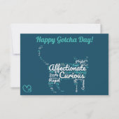 Joyeux jour de Gotcha carte chat animal de compagn (Devant)
