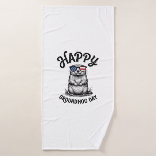 Joyeux jour de la marmotte vintage gravure concept