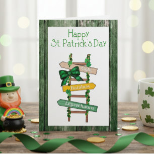 Joyeux jour de la Saint-Patrick Carte postale en b