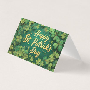 Joyeux jour de la Saint-Patrick, motif de trèfle