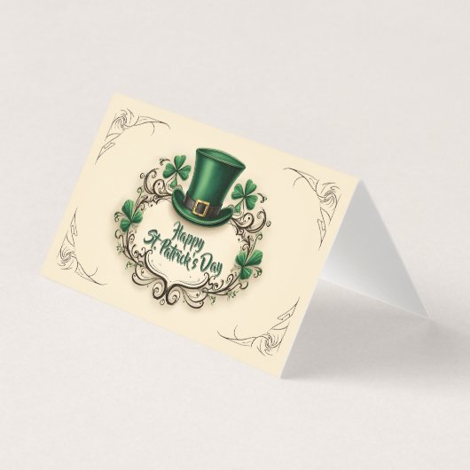 Joyeux jour de la Saint-Patrick, motif de trèfle (Front)