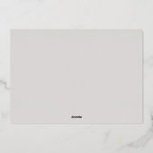 Joyeux Jour de l'An Script Photo Gold Foil Carte d (Verso)