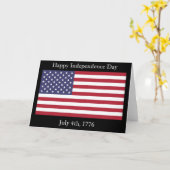 Joyeux Jour de l'Indépendance, carte (Fleur jaune)