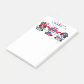 Joyeux Jour de l'Indépendance Gnomes Post-it Notes (Incliné)