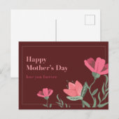 JOYEUX JOUR DE MÈRE AMOUREZ-VOUS JAMAIS CARTE MAGN (Devant / Derrière)