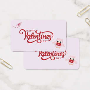 joyeux jour de valentines avec chouette