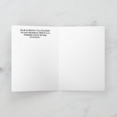 Joyeux Jour du squelette mort, carte 5" x 7" (Intérieur)