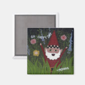 Joyeux Jour Gnome Magnet (Recto/Verso)