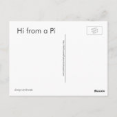 Joyeux Jour Pi - Maths / Numéros Carte postale (Dos)