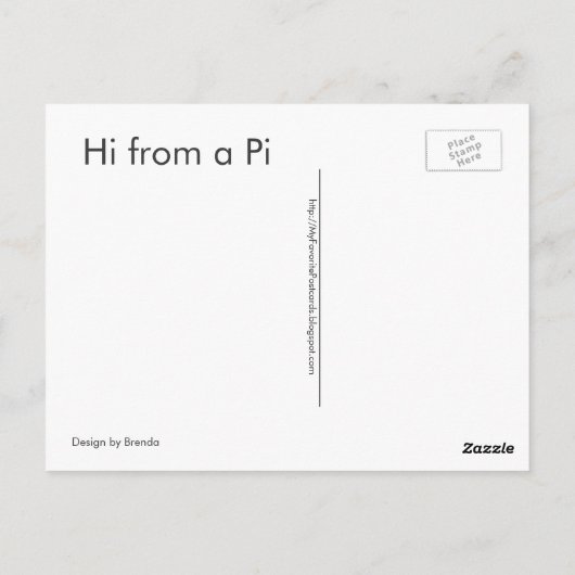 Joyeux Jour Pi - Maths / Numéros Carte postale (Dos)