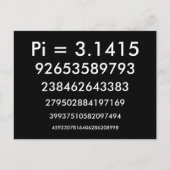 Joyeux Jour Pi - Maths / Numéros Carte postale (Devant)