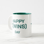 Joyeux Jour Twins Gagner Mug (Devant gauche)
