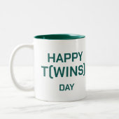 Joyeux Jour Twins Gagner Mug (Gauche)