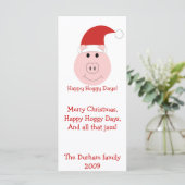 Joyeux Jours de Noël et des cartes fixes. (Debout devant)