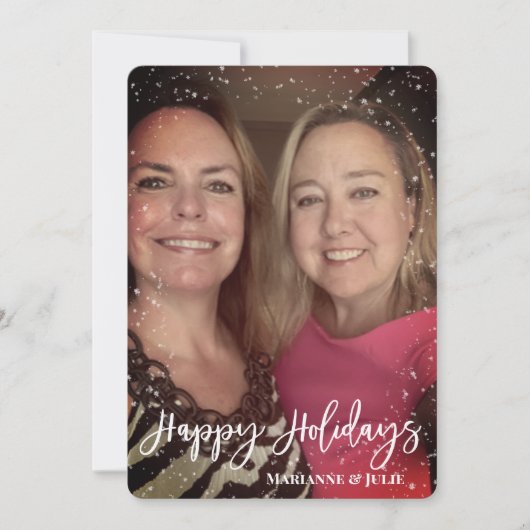 Joyeux Jours de vacances Script Modèle photo cadre (Devant)