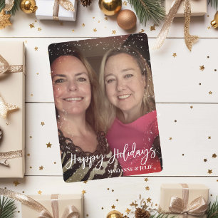 Joyeux Jours de vacances Script Modèle photo cadre