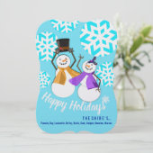 JOYEUX JOURS FÉRIÉS | Amis d'hiver | Carte de vaca (Debout devant)