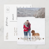 JOYEUX JOURS FÉRIÉS | CARTE POSTALE PHOTO VACANCES (Devant / Derrière)