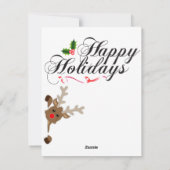 Joyeux jours fériés Sushi et Cartes de fin de anné (Dos)