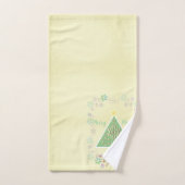 "Joyeux Joyeux" Arbre de Noël & Snowflakes (Serviette à main)