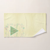 "Joyeux Joyeux" Arbre de Noël & Snowflakes (Serviette à main)