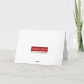 Joyeux ! Joyeux ! Carte de Noël (Dos)