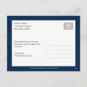 Joyeux Joyeux Carte photo de vacances de couleur m (Dos)