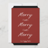 Joyeux, Joyeux Carte photo personnalisé (Dos)