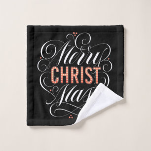 Joyeux Joyeux CHRISTmas Marquee Religieux Noir