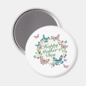 Joyeux Joyeux Fête des Mères Fleur Wreath | Magnet (Recto/Verso)