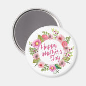 Joyeux Joyeux Fête des Mères Floral | Magnet (Recto/Verso)