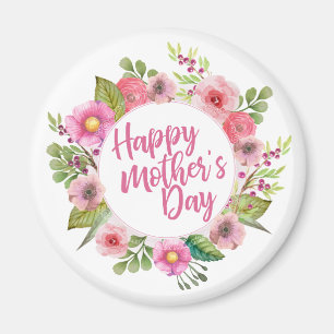 Joyeux Joyeux Fête des Mères Floral   Magnet