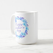 Joyeux Joyeux Fête des Mères Floral | Mug classiqu (Devant gauche)