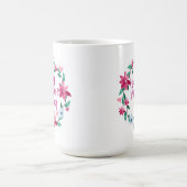 Joyeux Joyeux Fête des Mères Floral | Mug classiqu (Centre)