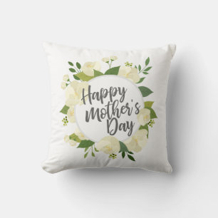 Joyeux Joyeux Fête des Mères Floral   Oreiller