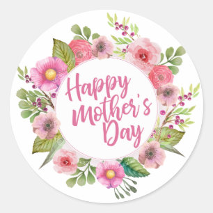 Joyeux Joyeux Fête des Mères Floral   Sticker