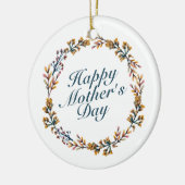 Joyeux Joyeux Fête des Mères Ornement de fleurs Wr (Gauche)