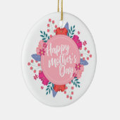 Joyeux Joyeux Fête des Mères Ornement de fleurs Wr (Droite)