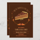 Joyeux Joyeux Joyeux Pecan Pie Invitation (Devant / Derrière)