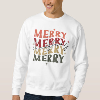 Joyeux Joyeux Noël Correspondant Sweatshirt de fam