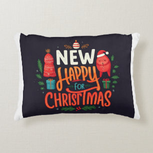 Joyeux "Joyeux Noël" Coussin : Festive Co