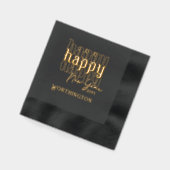 Joyeux Joyeux Nouvel An Foil Stamped Napkins (Gauche)