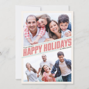 Joyeux Joyeux Vacances 2 Cartes photos