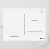 Joyeux Joyeux Vacances Rouge Vertical 3 Photo | Or (Verso)