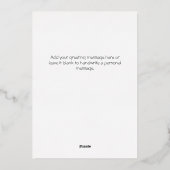 Joyeux Joyeux Vacances Rouge Vertical 3 Photo | Or (Verso)