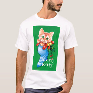 Joyeux Kitty ! T-shirt blanc