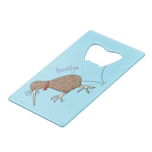 Joyeux kiwi de saut avec dessin de cravate arc (Dos Angle)