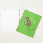 Joyeux kiwi de saut avec dessin de cravate arc (Devant avec enveloppe)