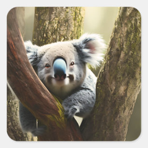 Joyeux Koala Australien En Arbre, Stickers