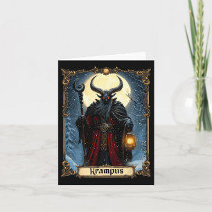 Joyeux Krampus Carte Tarot Noël Horreur de neige m